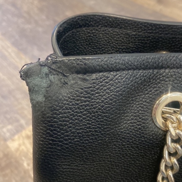 Kate Spade Black Tote Bag Silver Hardware - Picture 5 of 6